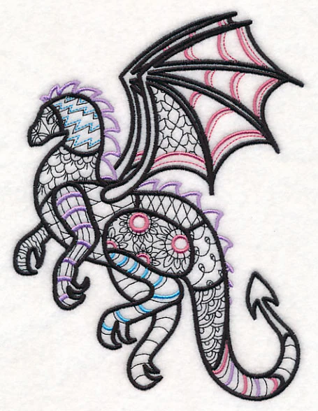Mystical Dragon (Blackwork) - Image 2
