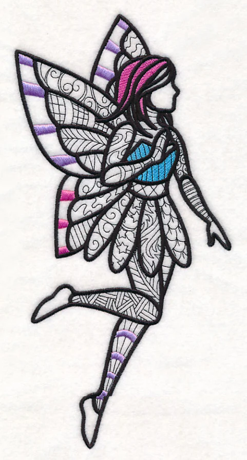 Mystical Fairy (Blackwork) - Image 4