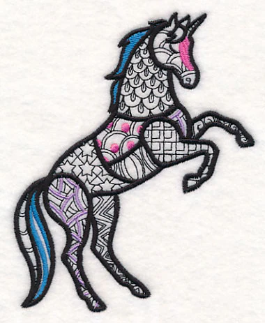 Mystical Unicorn (Blackwork) - Image 4