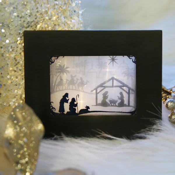 Nativity Shadowbox (Organza) - Image 3