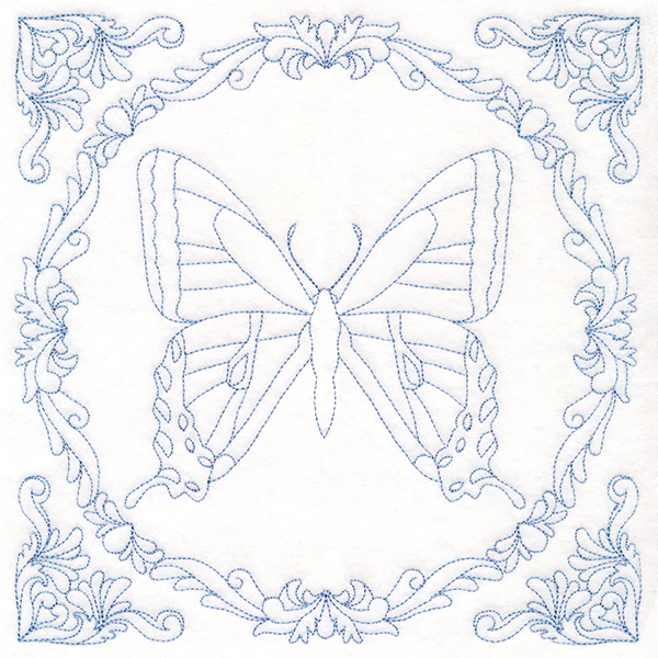 Nature's Cameo Quilting - Tiger Swallowtail Butterfly (Double Run)