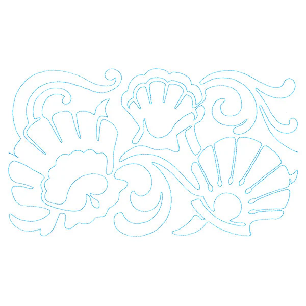 Nature's Textures - Seashells (Edge-to-Edge Quilting)