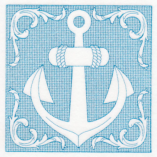 Nautical Adventures Anchor (Trapunto) - Image 2