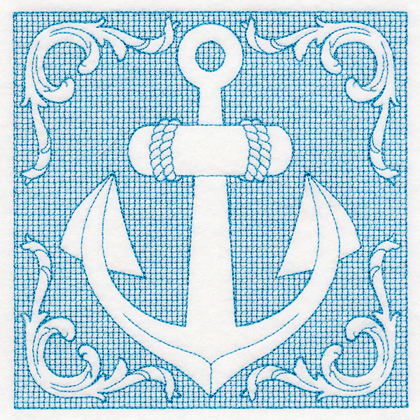 Nautical Adventures Anchor (Trapunto) - Image 3