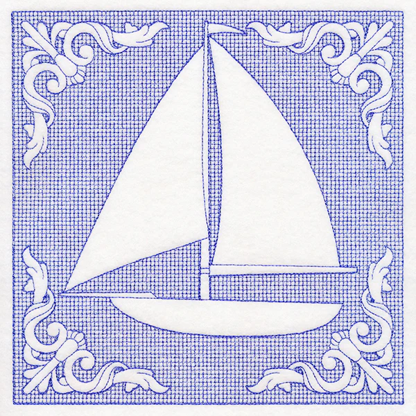 Nautical Adventures Sailboat (Trapunto) - Image 6