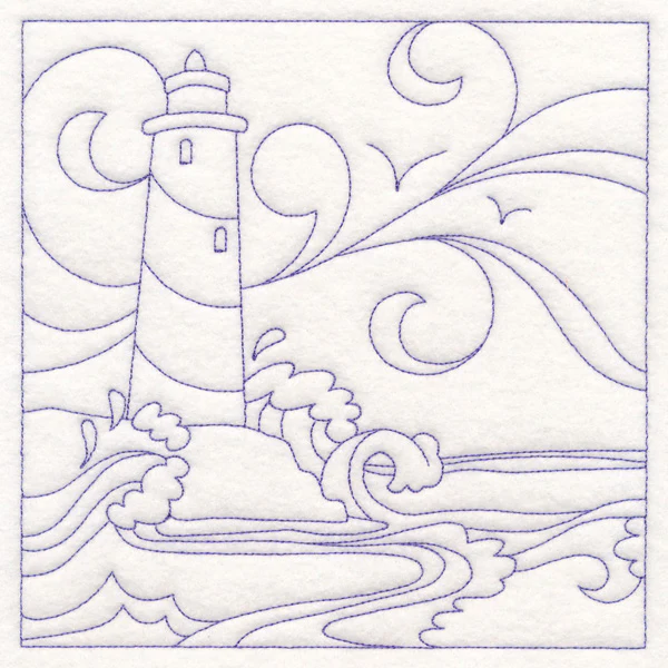 Nautical Quilting - Lighthouse (Double Run) - Image 2