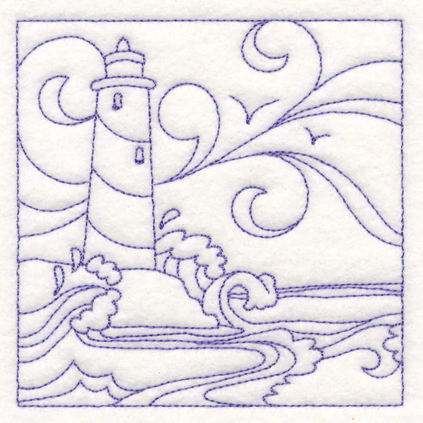 Nautical Quilting - Lighthouse (Double Run) - Image 5