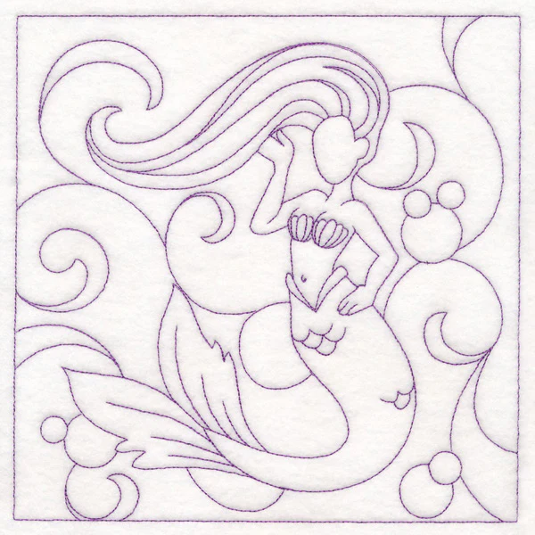 Nautical Quilting - Mermaid (Double Run)