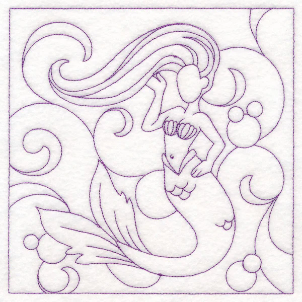 Nautical Quilting - Mermaid (Double Run) - Image 2