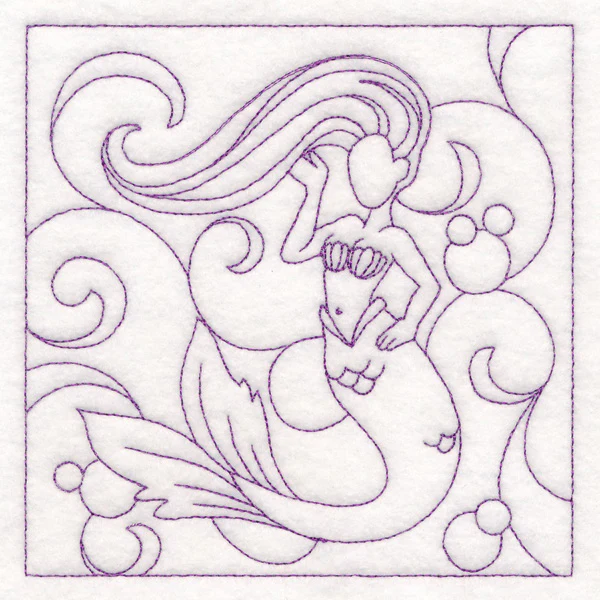 Nautical Quilting - Mermaid (Double Run) - Image 4