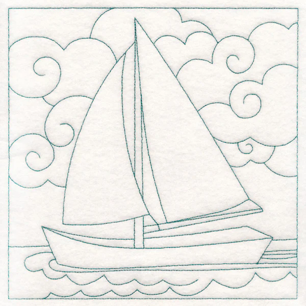 Nautical Quilting - Sailboat (Double Run) - Image 6