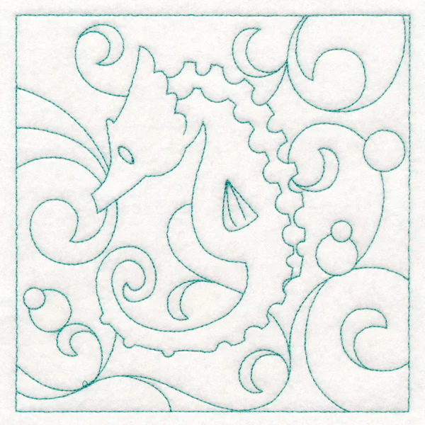 Nautical Quilting - Seahorse (Double Run) - Image 3