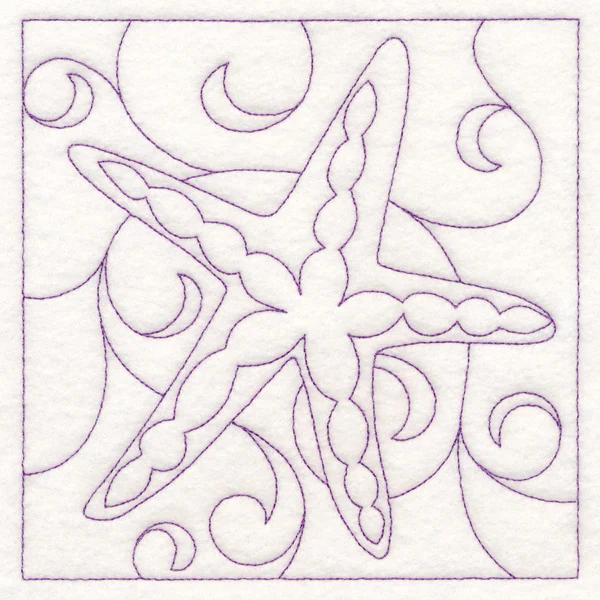 Nautical Quilting - Starfish (Double Run) - Image 3