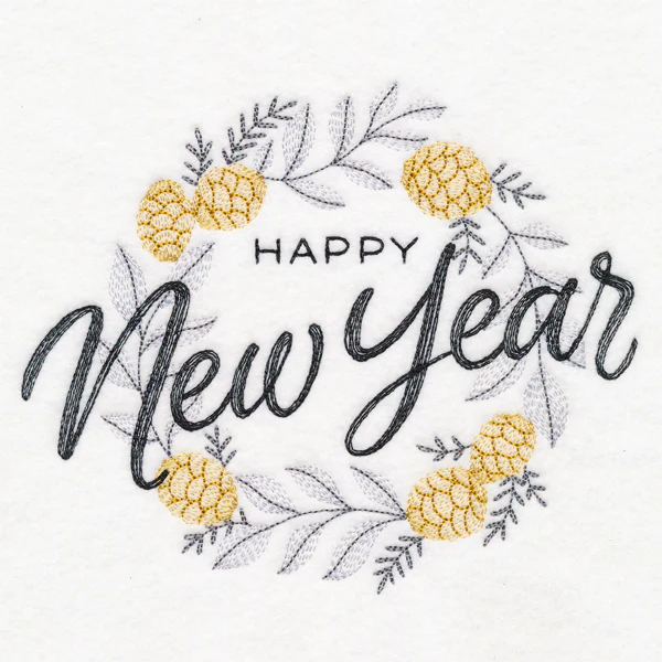 New Year's Bliss Wreath - Image 2
