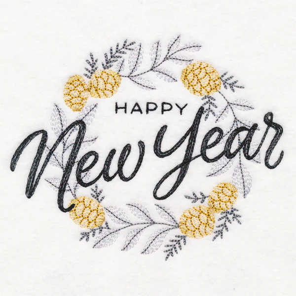 New Year's Bliss Wreath - Image 3