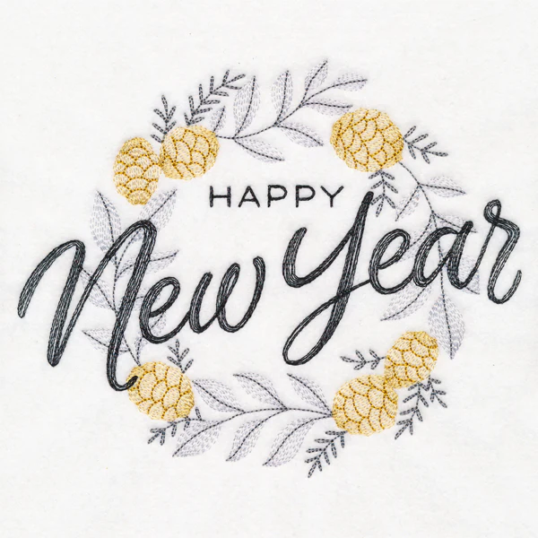 New Year's Bliss Wreath - Image 5