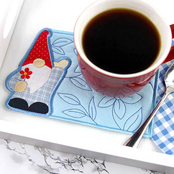 Nice to Gnome You Mug Rug (In-the-Hoop) - Image 5