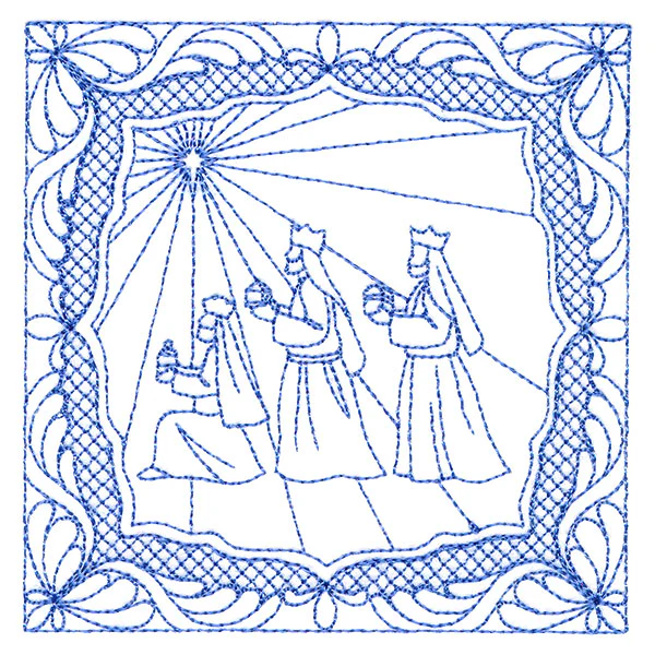 Night Divine Quilting Square - Three Wise Men (Double Run) - Image 5