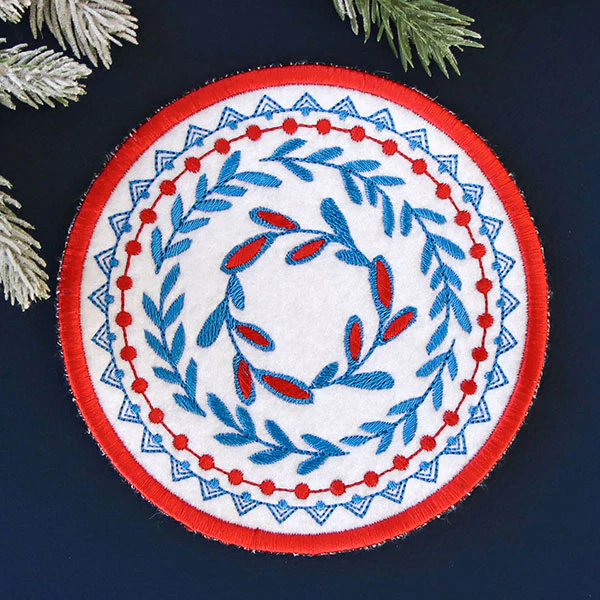 Nordic Necessities Coaster - Botanicals (In-the-Hoop)