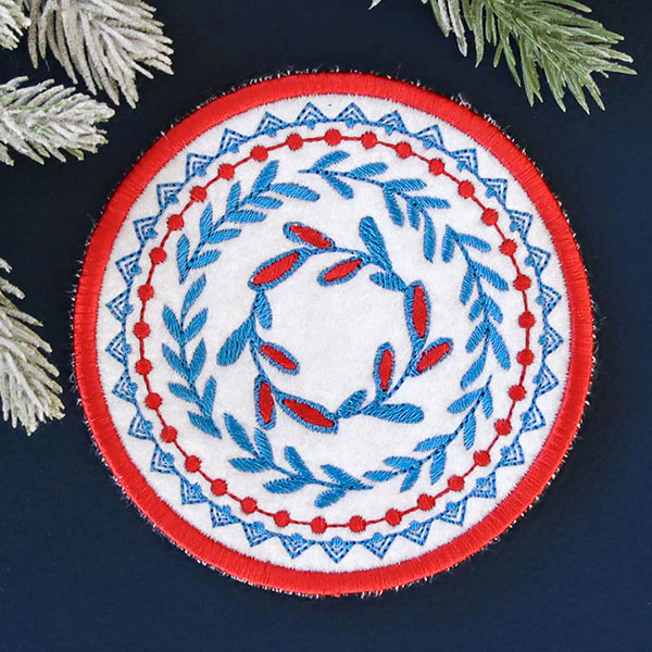 Nordic Necessities Coaster - Botanicals (In-the-Hoop) - Image 3