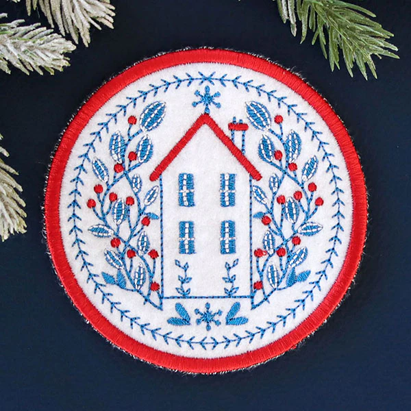 Nordic Necessities Coaster - House (In-the-Hoop) - Image 4