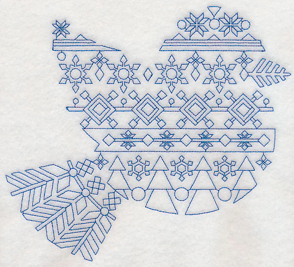 Nordic Winter Bird (Bluework) - Image 5