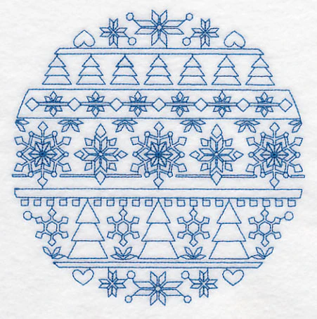 Nordic Winter Circle (Bluework) - Image 3