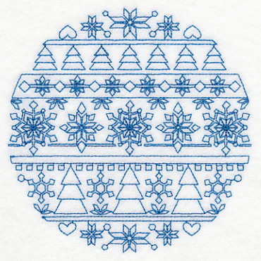 Nordic Winter Circle (Bluework) - Image 4