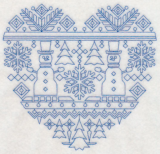 Nordic Winter Heart (Bluework) - Image 2
