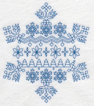 Nordic Winter Snowflake (Bluework) - Image 4