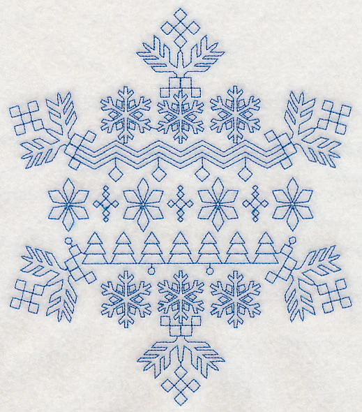Nordic Winter Snowflake (Bluework) - Image 5