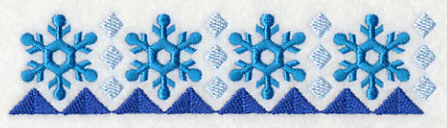 Nordic Winter Snowflake Border - Image 4