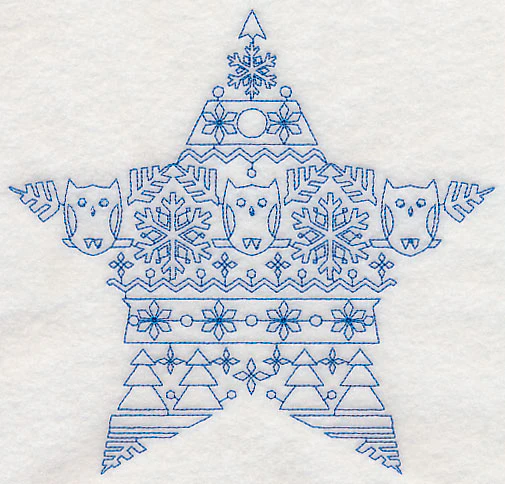 Nordic Winter Star (Bluework) - Image 2