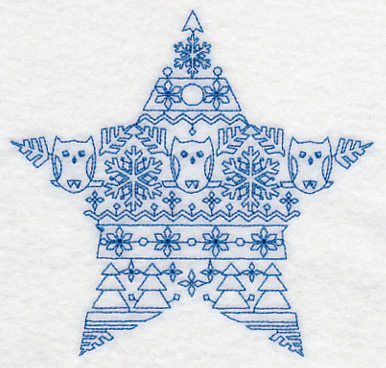 Nordic Winter Star (Bluework) - Image 4