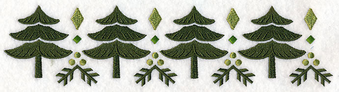 Nordic Winter Tree Border - Image 2