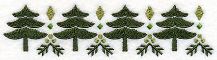 Nordic Winter Tree Border - Image 4