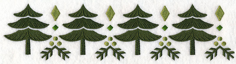 Nordic Winter Tree Border - Image 5