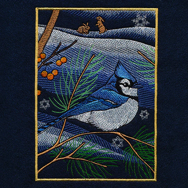 Northern Lights Blue Jays Panel Scene - Bottom Left - Image 21