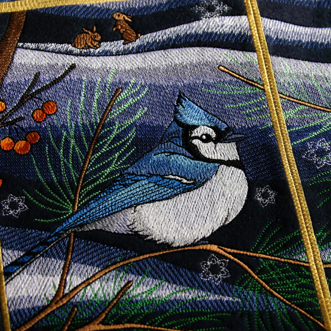 Northern Lights Blue Jays Panel Scene - Bottom Left - Image 22