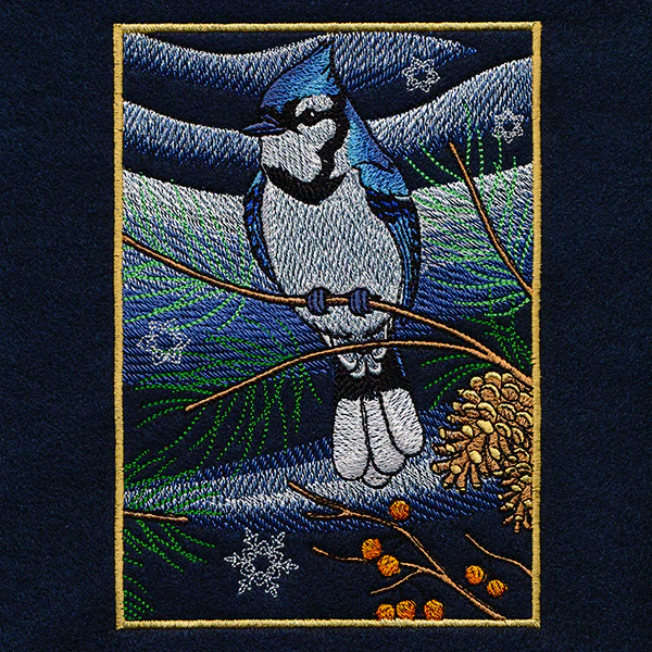 Northern Lights Blue Jays Panel Scene - Bottom Right - Image 16