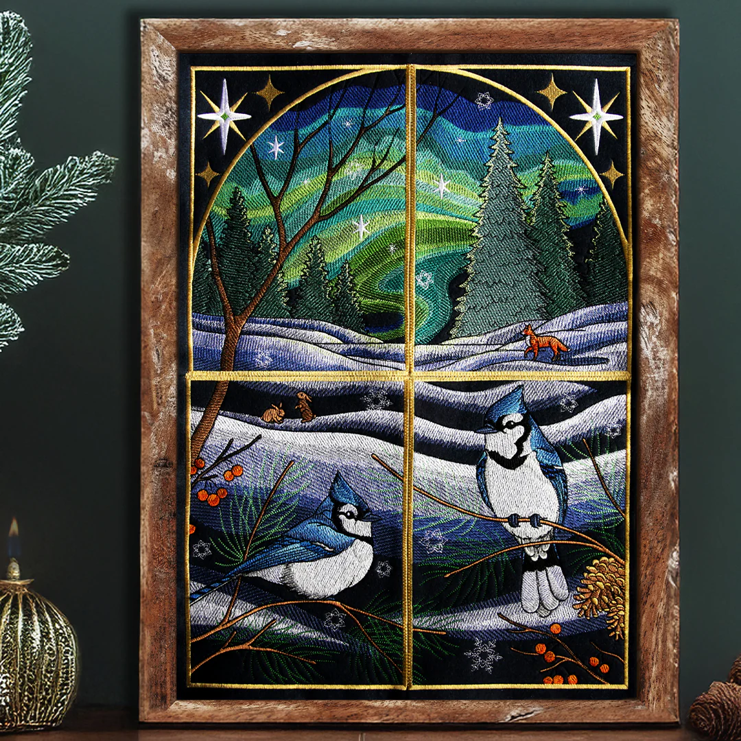 Northern Lights Blue Jays Panel Scene - Bottom Right - Image 19