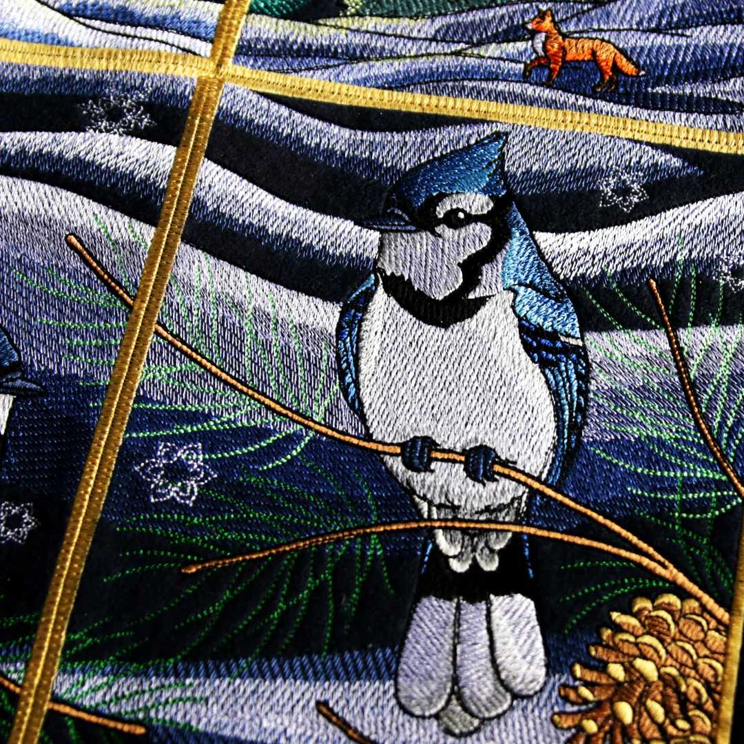 Northern Lights Blue Jays Panel Scene - Bottom Right - Image 2