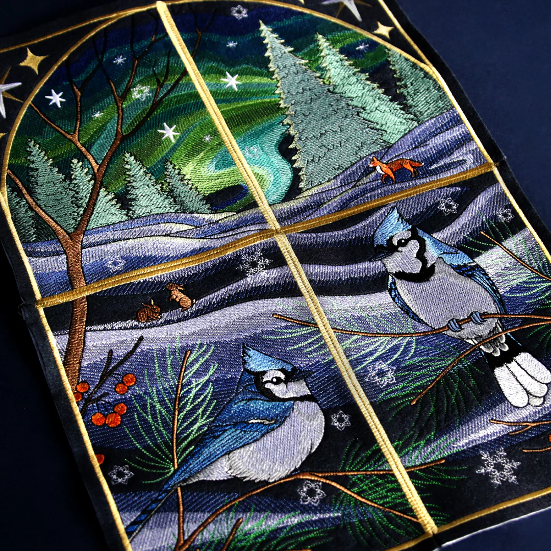 Northern Lights Blue Jays Panel Scene - Bottom Right - Image 23
