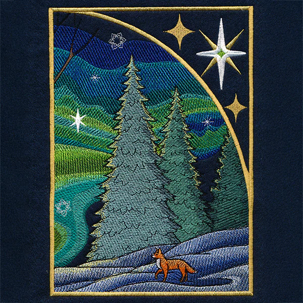 Northern Lights Blue Jays Panel Scene - Upper Right - Image 13