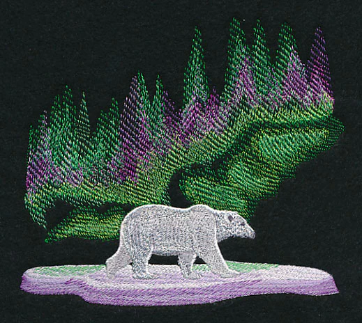 Northern Lights Polar Bear - Image 2