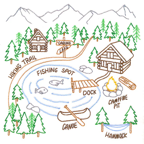 Northwoods Camping Map