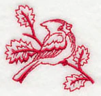 Northwoods Cardinal (Redwork) - Image 2