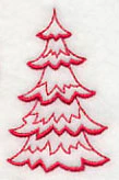 Northwoods Evergreen 1 (Redwork) - Image 2