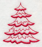 Northwoods Evergreen 2 (Redwork) - Image 3