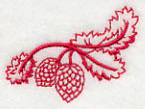 Northwoods Pine Branch (Redwork) - Image 2